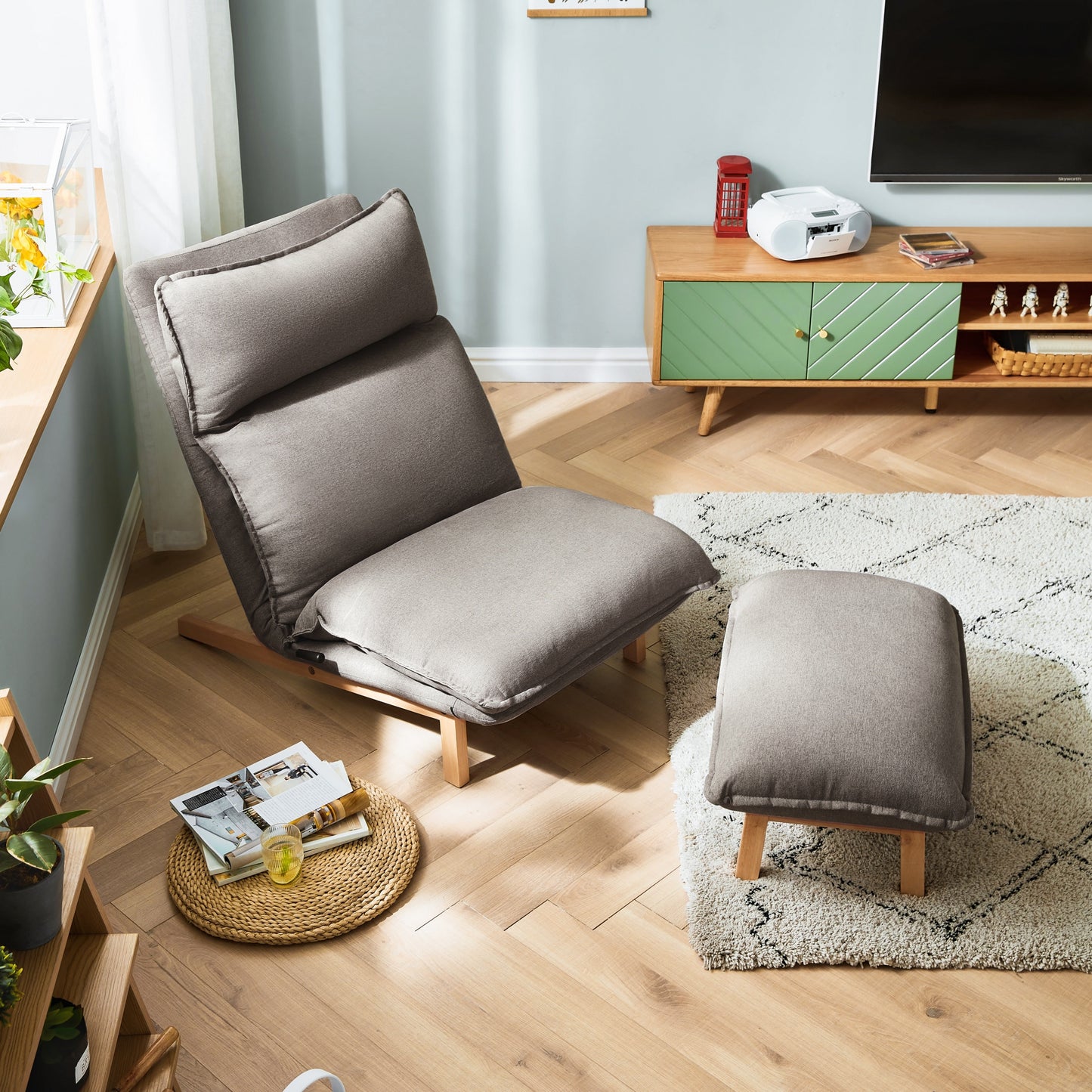 Maral Armchair with Ottoman