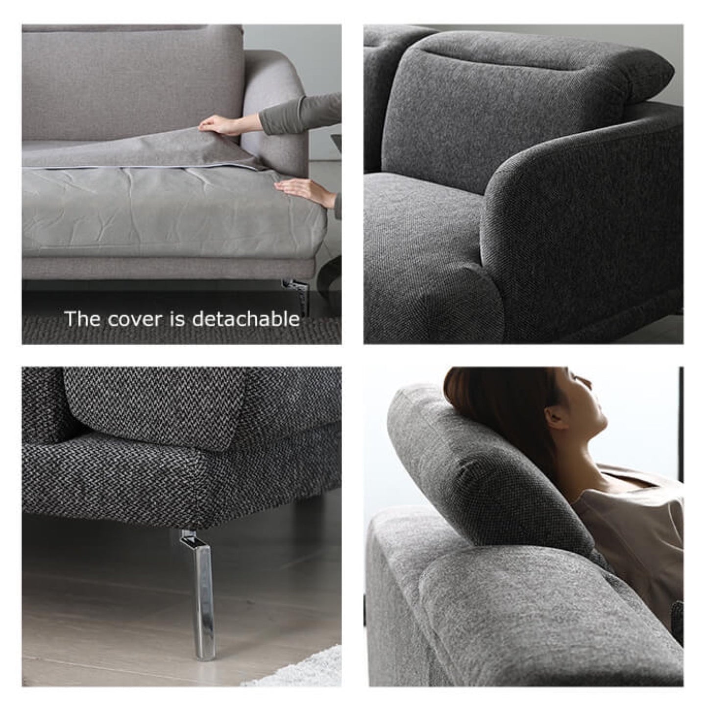 Diego Sofa - 2 Seater Grey