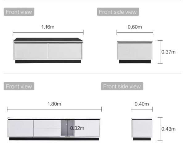 Romeo Coffee Table & TV Stand (Price Per Item)