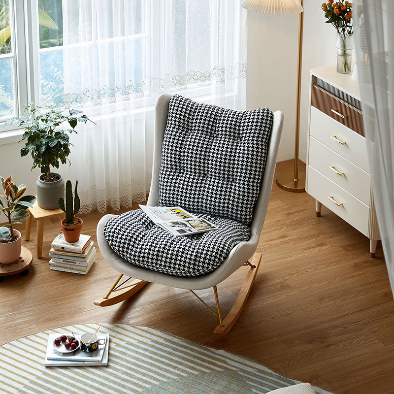 Tufted Upholstered Rocking Chair