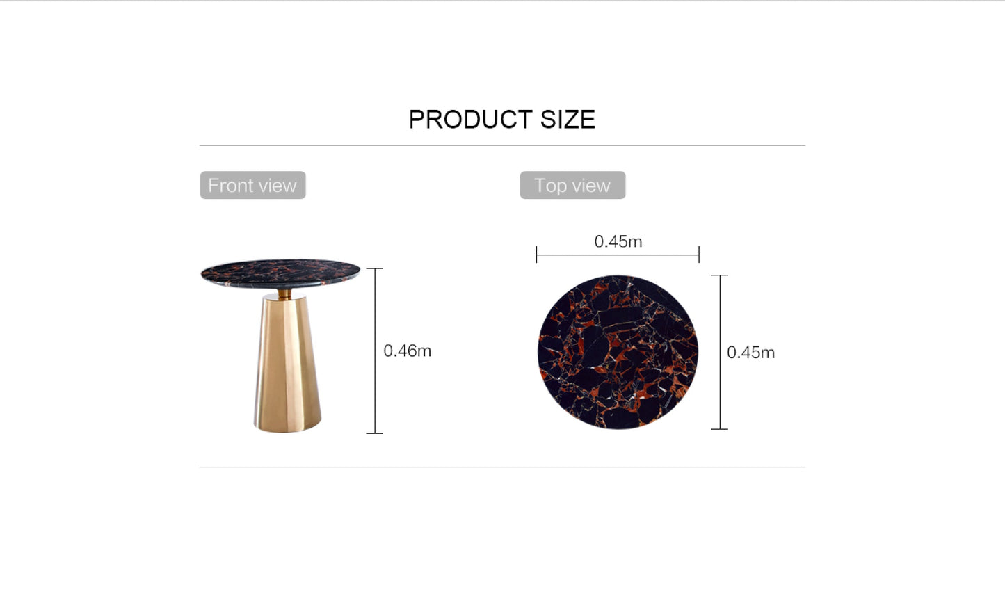 Marble Round Side Table
