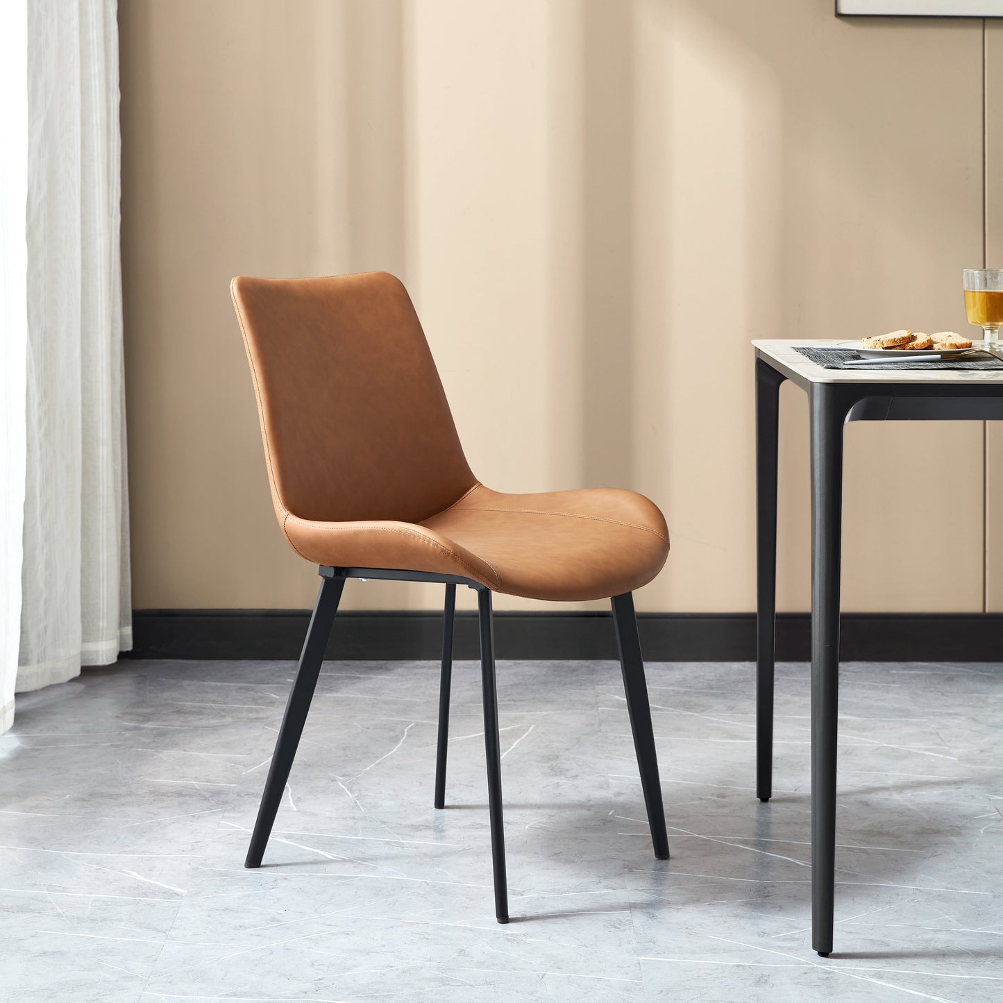 Simge Dining Chair - Orange