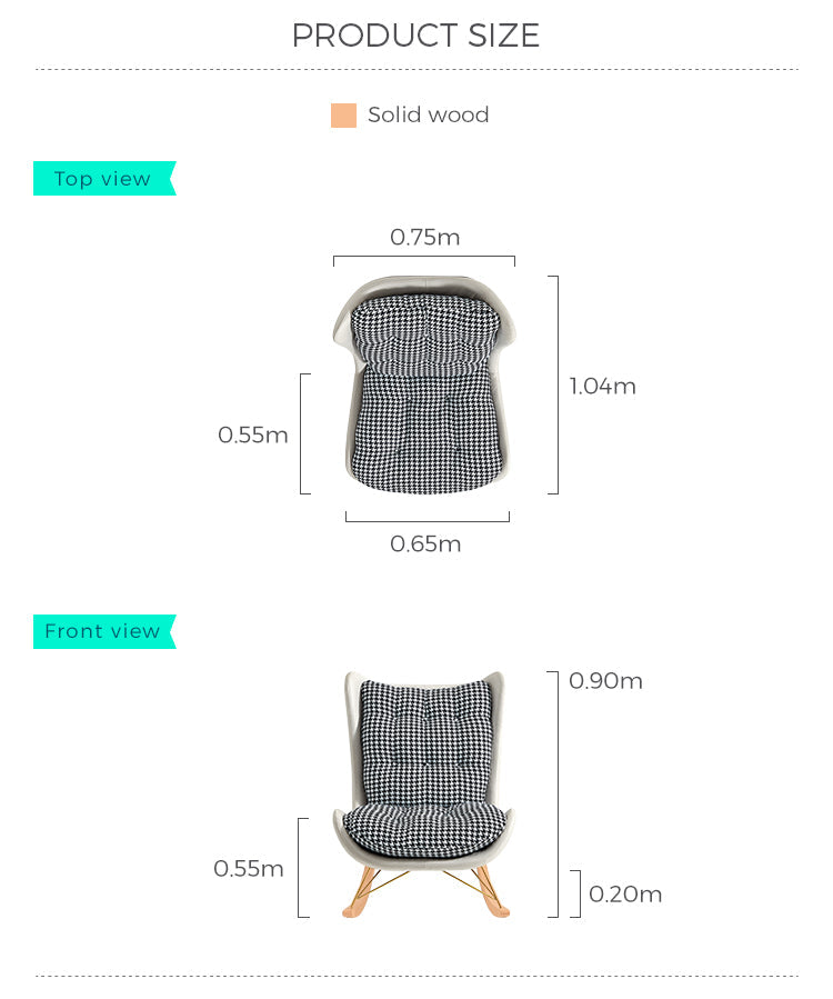 Tufted Upholstered Rocking Chair
