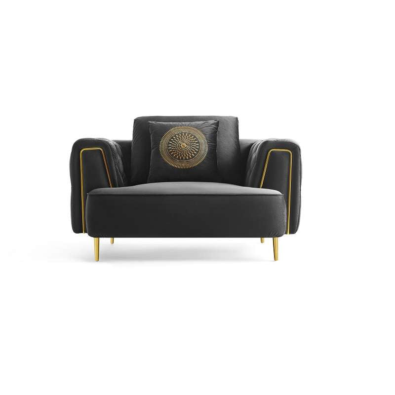 Charcoal Cosmic Armchair