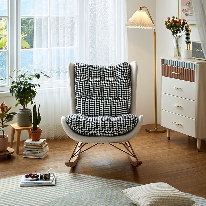 Tufted Upholstered Rocking Chair