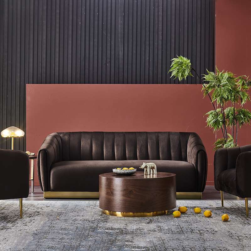 Sterling Modern sofa- 3seater brown