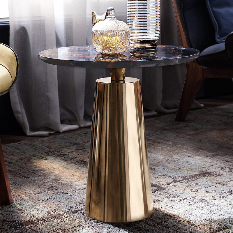 Marble Round Side Table