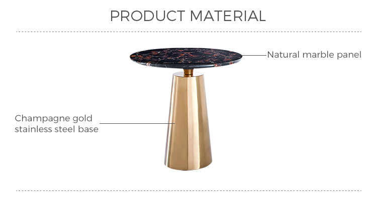 Marble Round Side Table