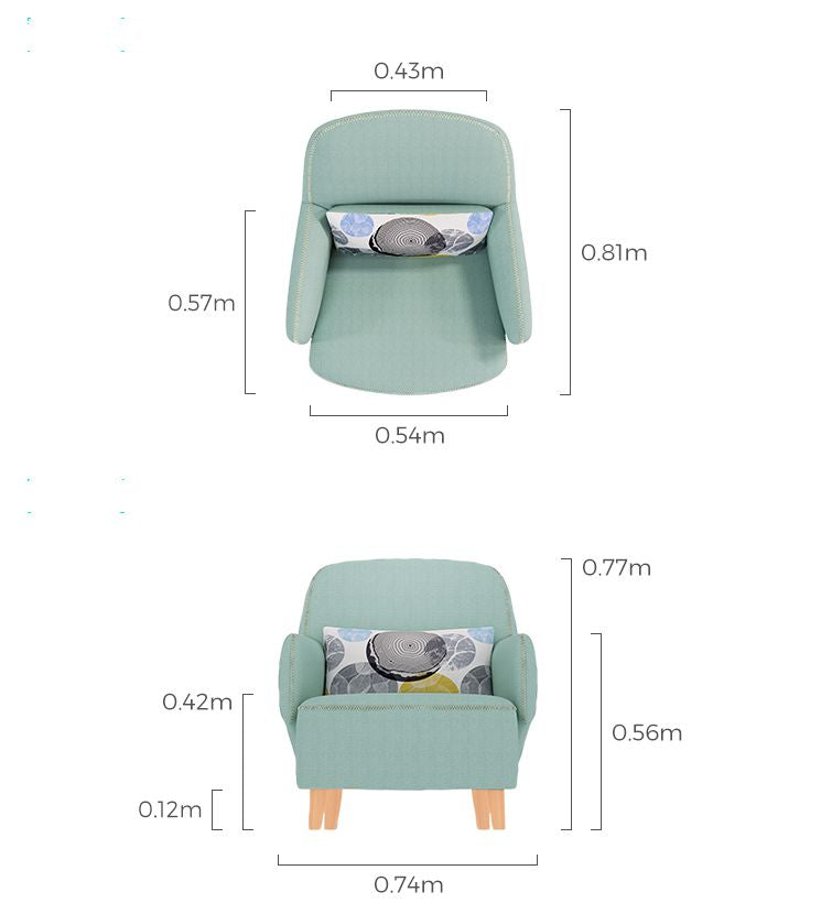 Eleni Wooden Sofa - Armchair