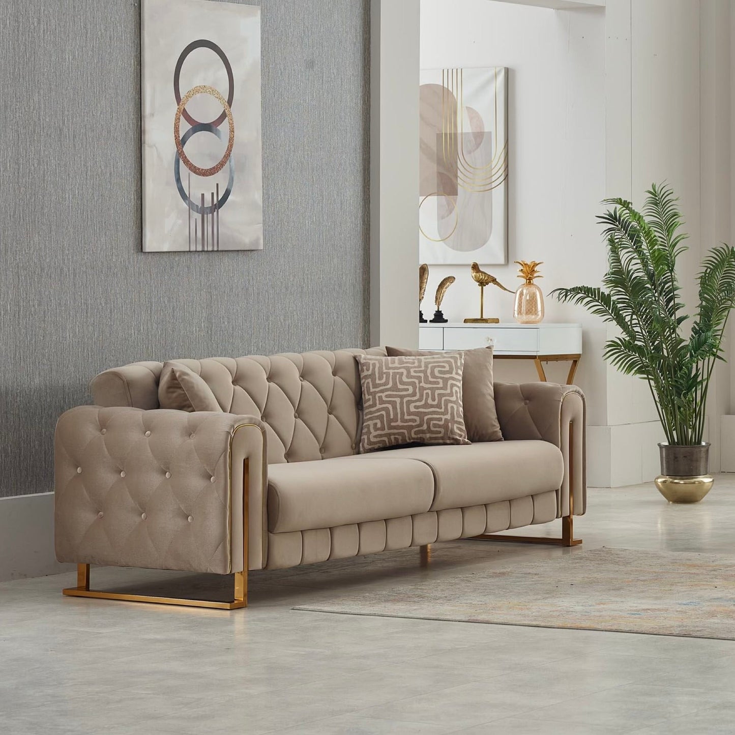 Turkish Puma Sofa - Beige