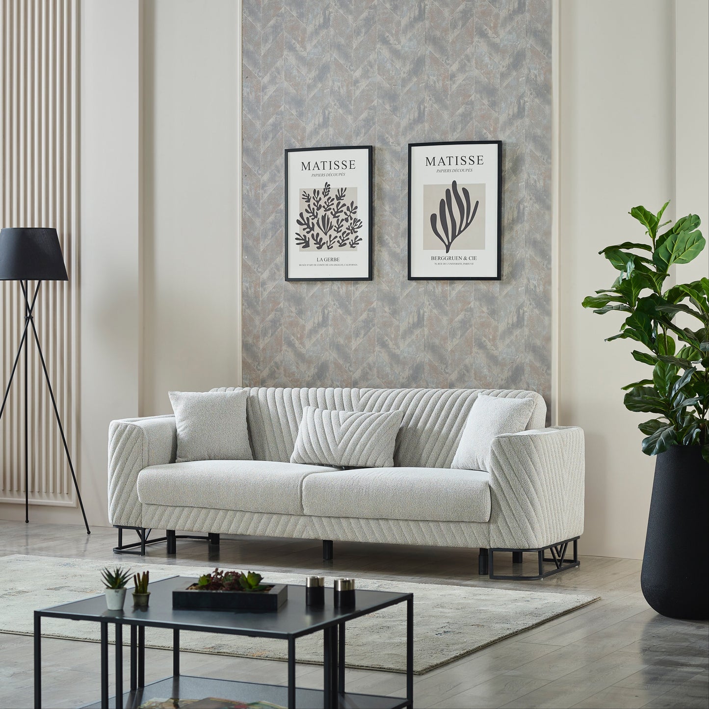 Turkish Elegance Sofa - Light Grey