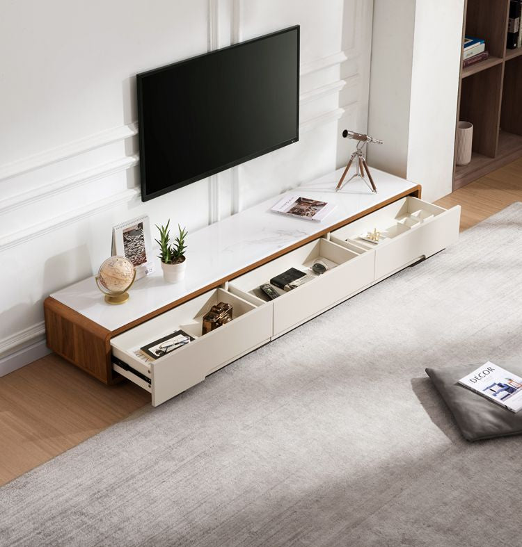 Aurora Walnut TV Stand