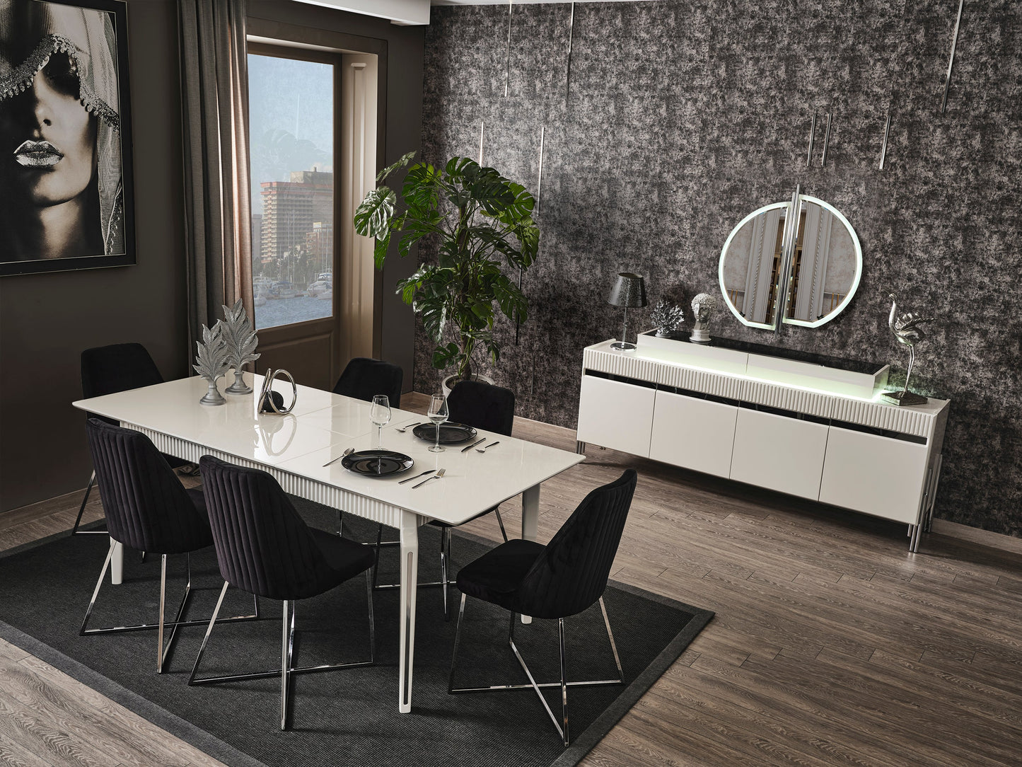 Eva Dining Chair - Black