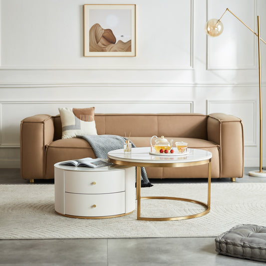 Alfaro Round Coffee Table - Flexible and Practical Design