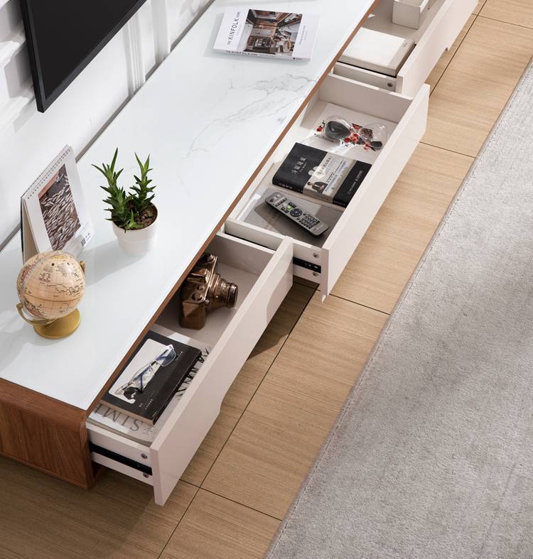 Aurora Walnut TV Stand