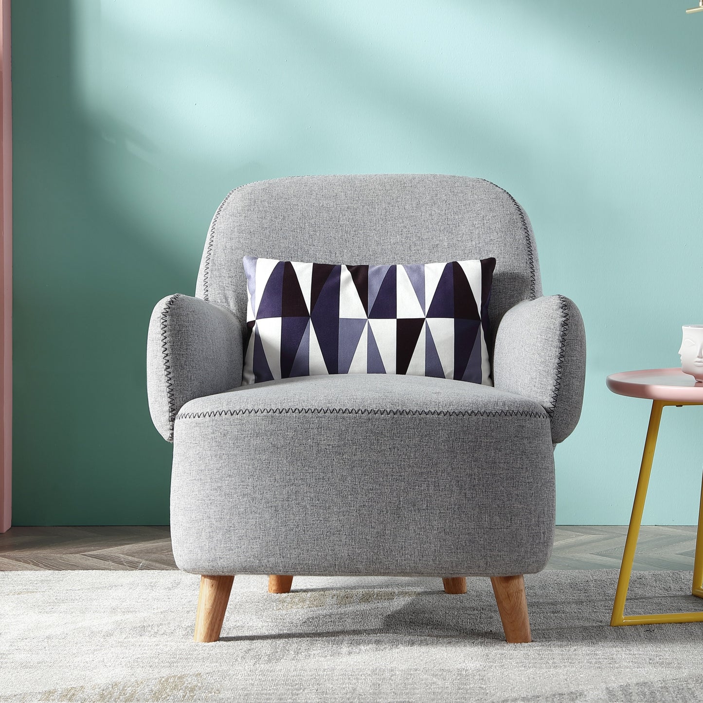 Eleni Wooden Sofa - Armchair