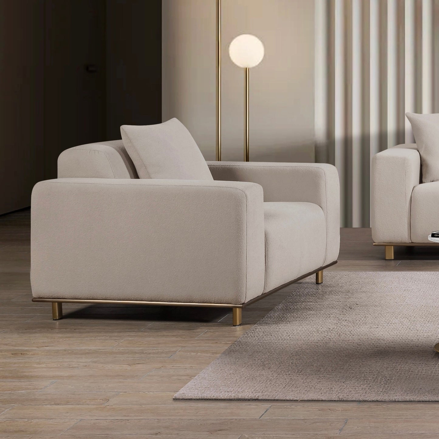 Armonia Boucle Sofa - Light Beige
