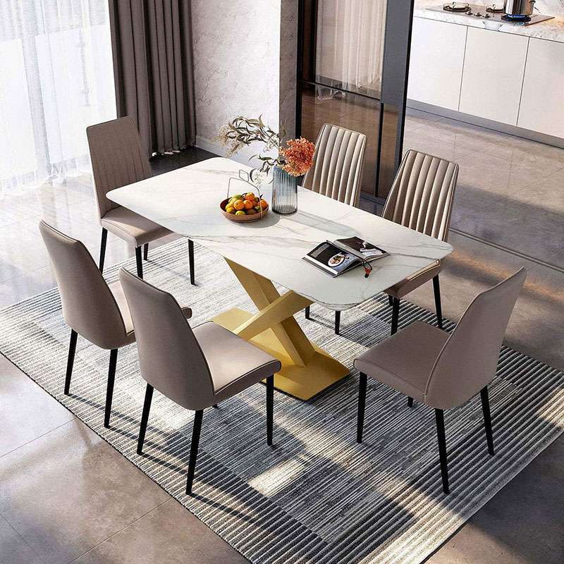 Orchid Gold Finish Dining Table