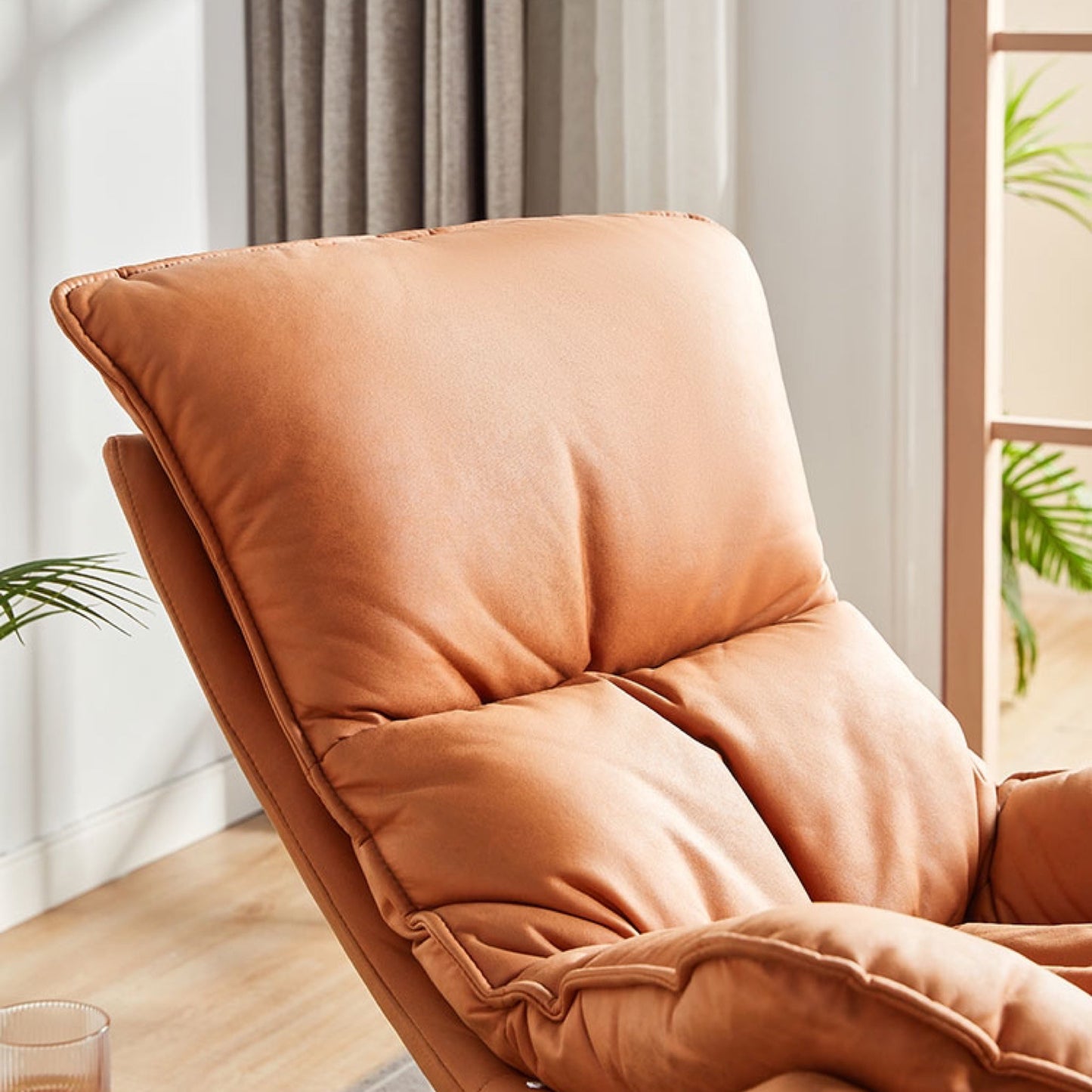 Aldan Rocking Chair - Graceful Smile Arc Design for Comfortable Sitting