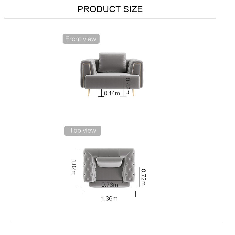 Charcoal Cosmic Armchair