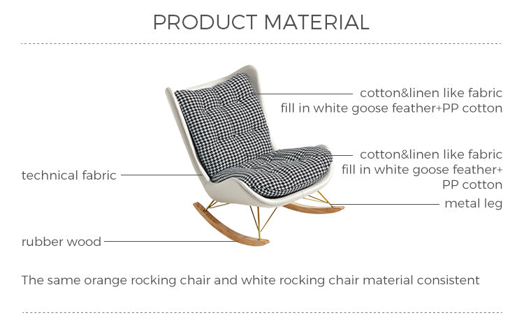 Tufted Upholstered Rocking Chair