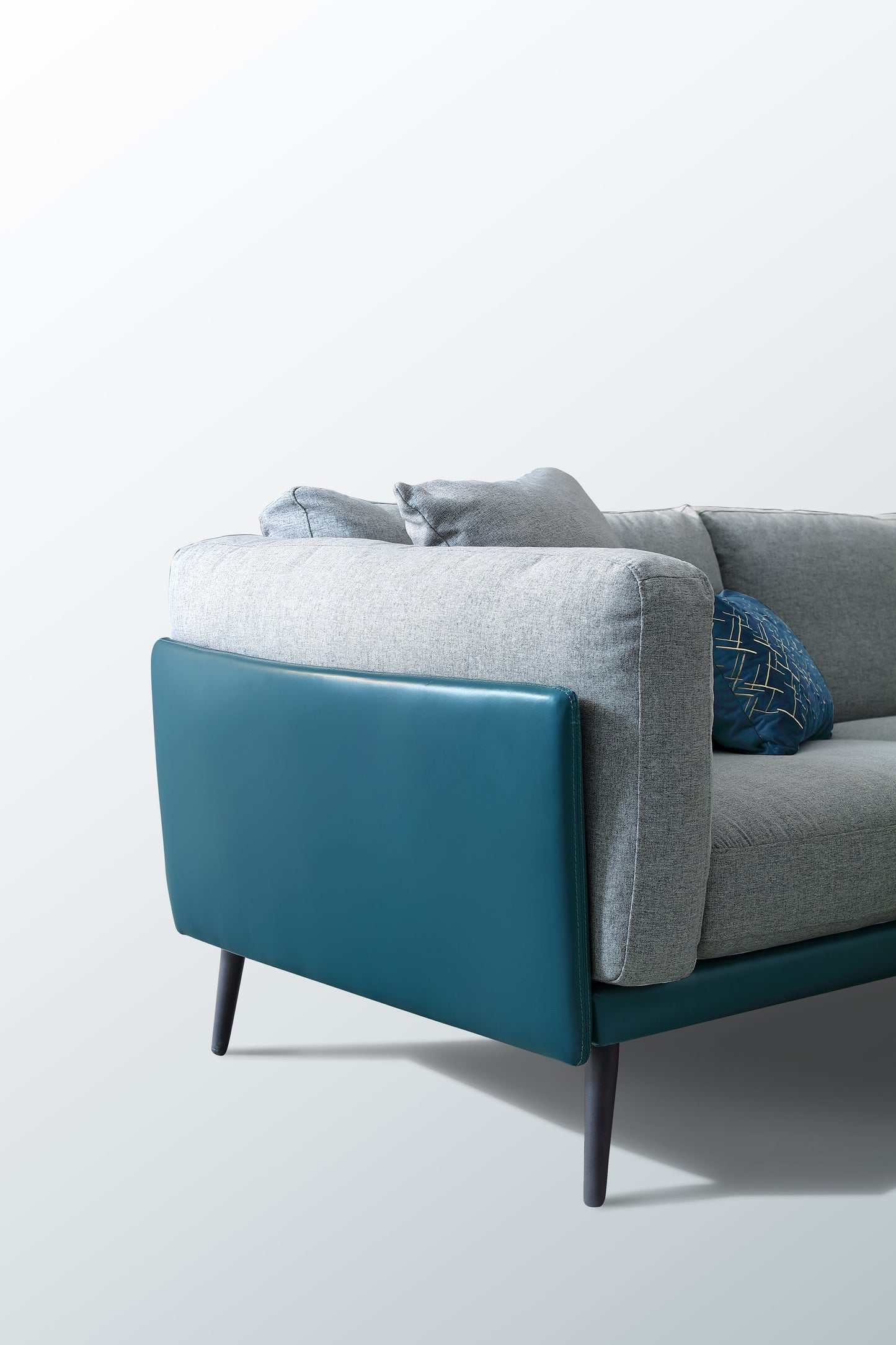 Nyna Sectional Sofa (Left Chaise) (Blue)