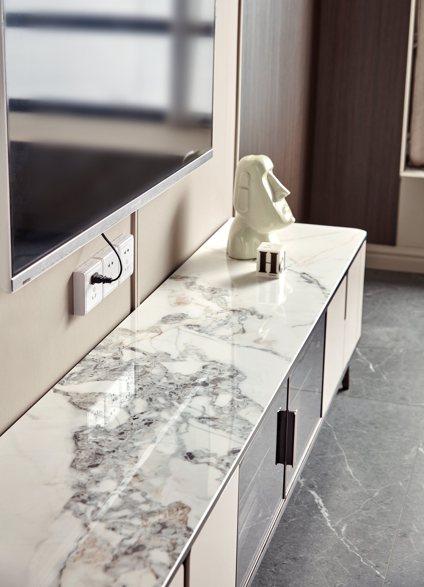 Gianni Faux Marble Tables And TV Unit (Price Per Item)