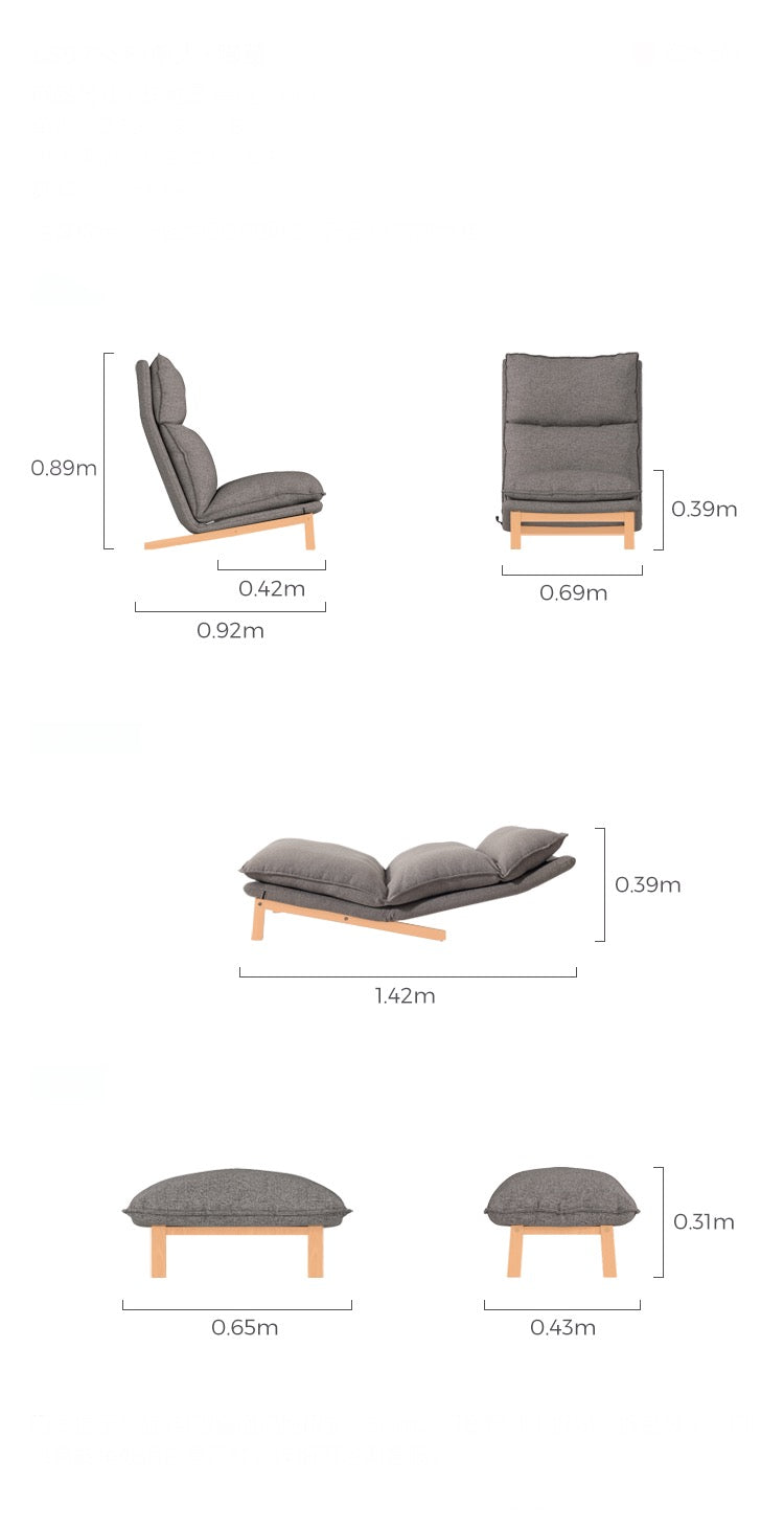 Maral Armchair with Ottoman