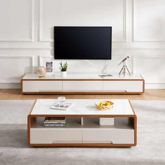 Aurora Walnut TV Stand