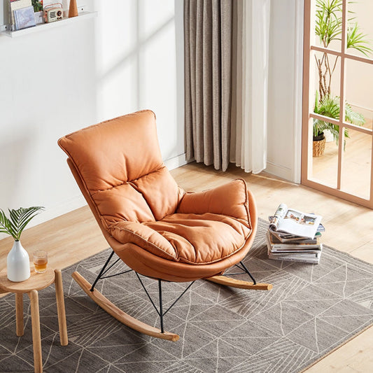 Aldan Rocking Chair - Graceful Smile Arc Design for Comfortable Sitting