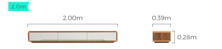 Aurora Walnut TV Stand