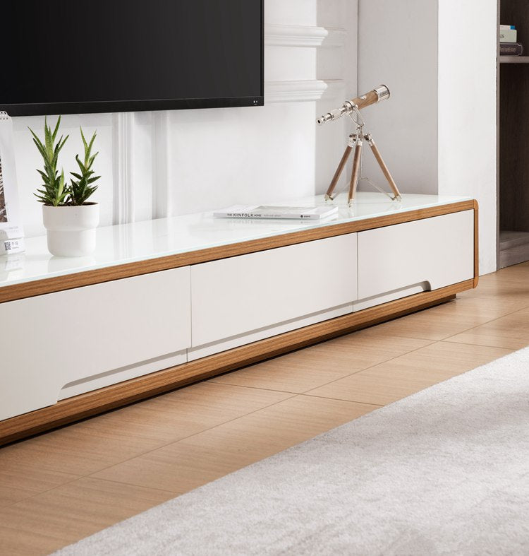 Aurora Walnut TV Stand