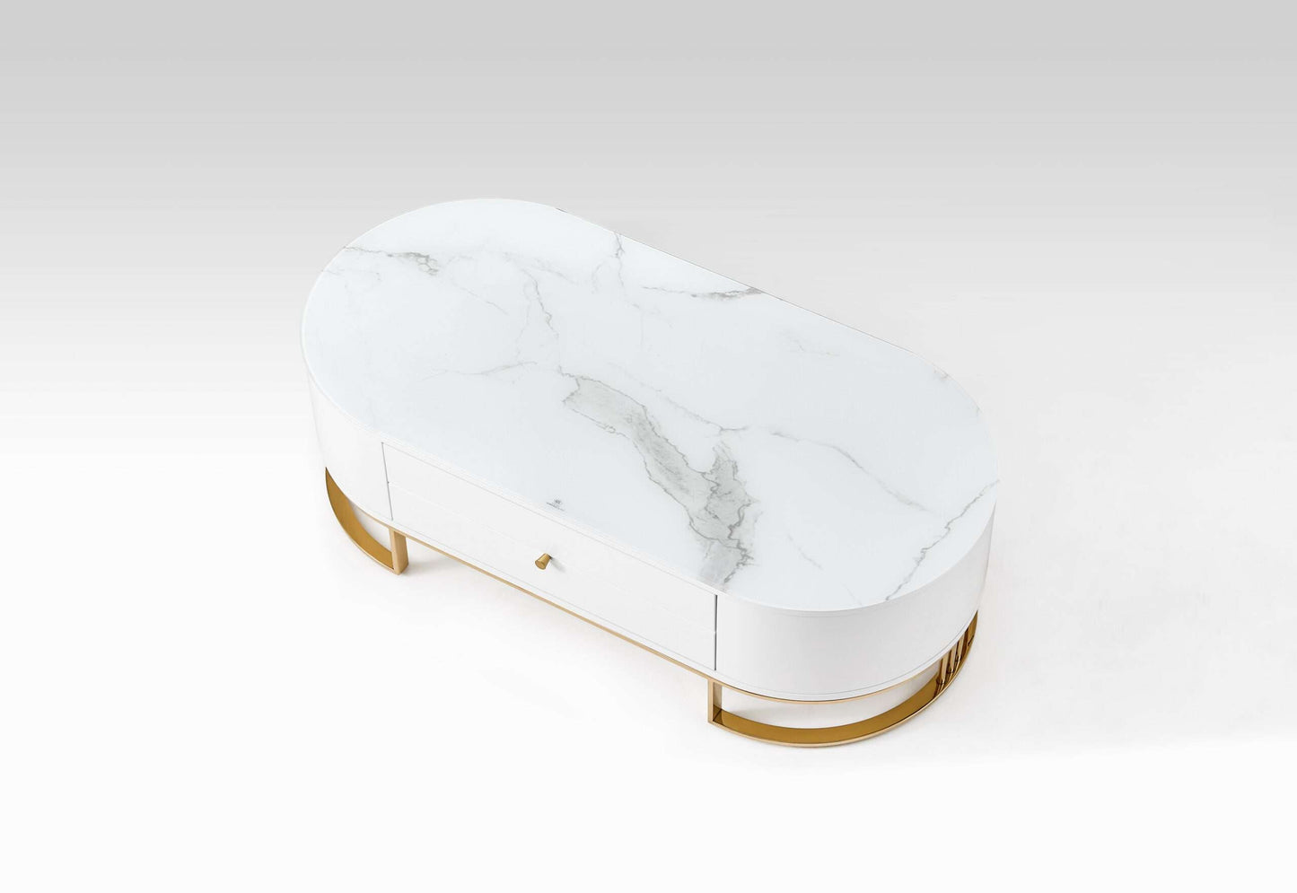 Bloodstone Oval Coffee Tables – set of Two