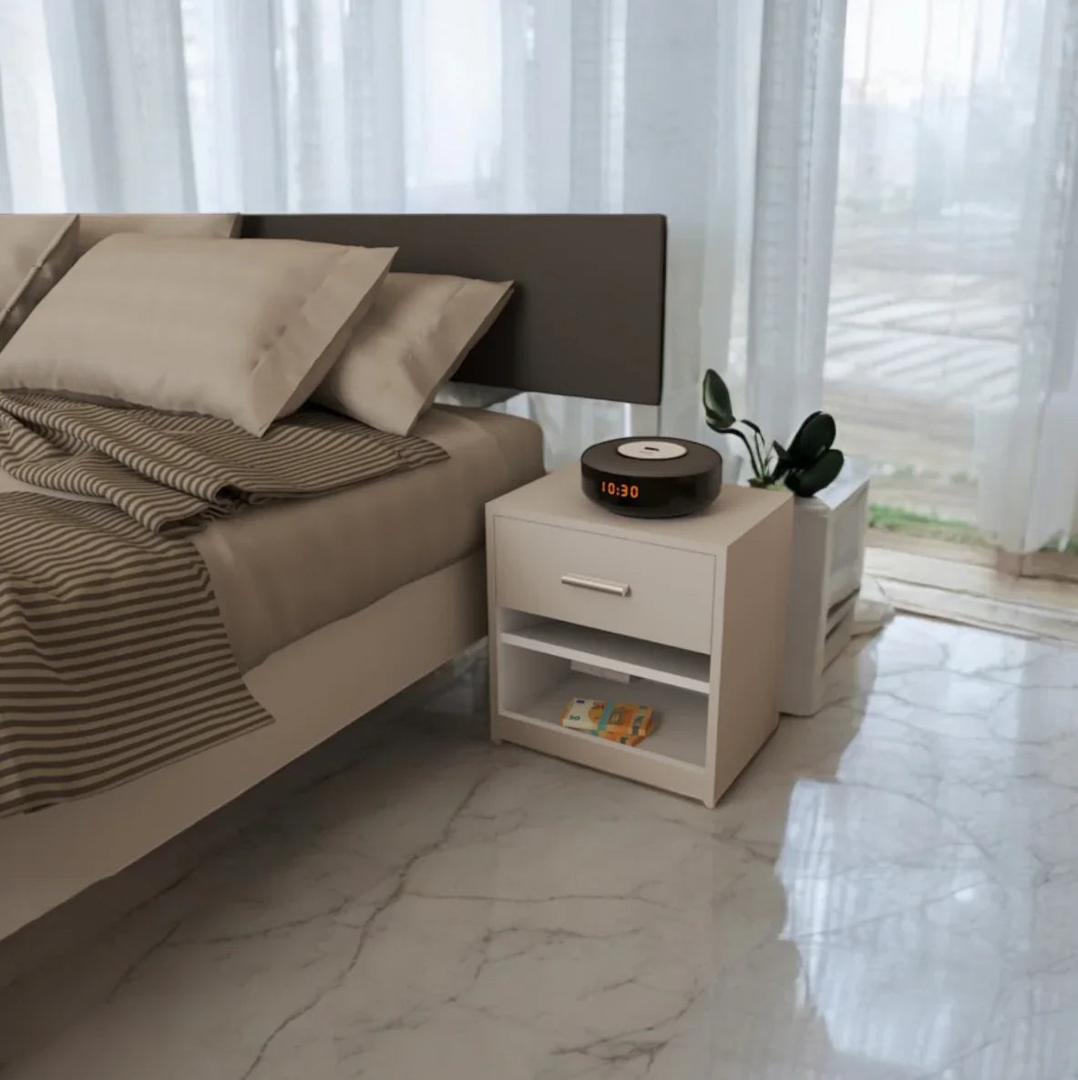 Smart Recognition Nightstand Safe