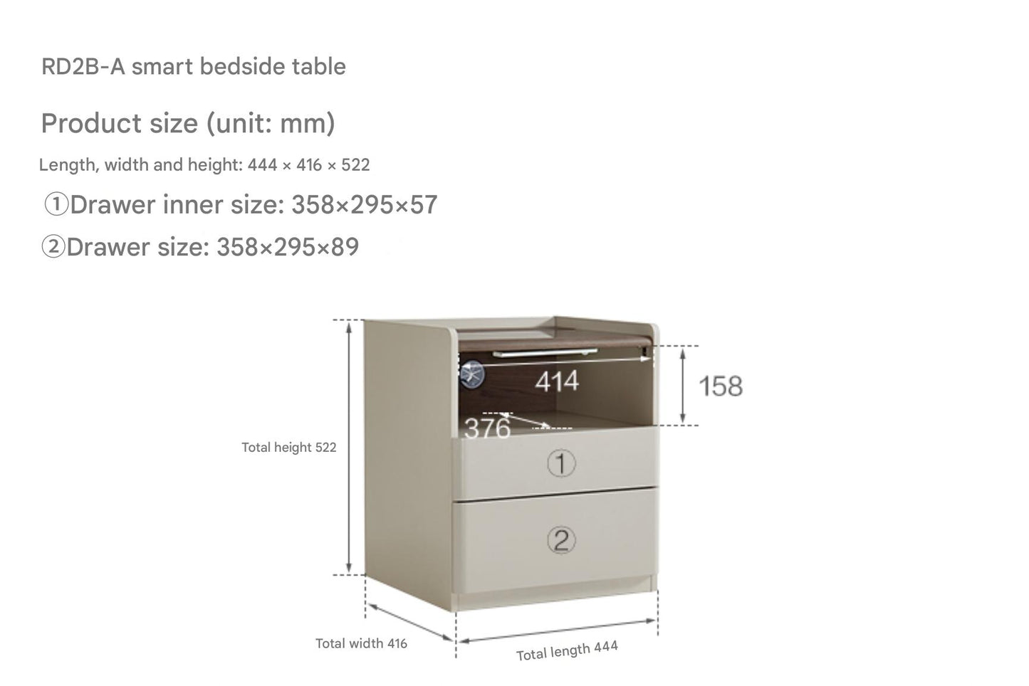 Karli Bedside Table