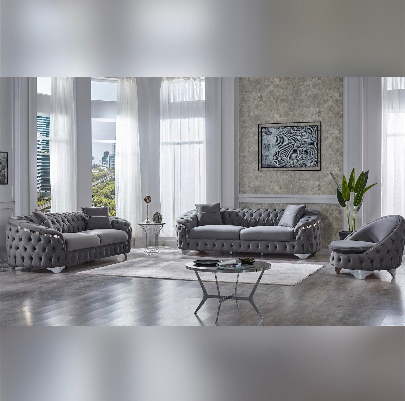 Turkish Artemis Sofa - Grey