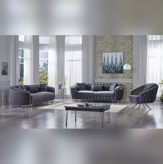 Turkish Galata Sofa - Grey