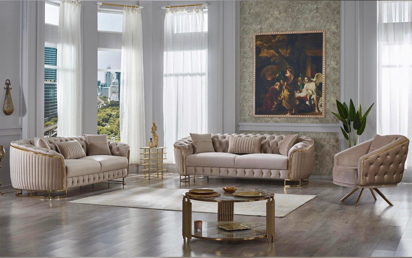 Turkish Galata Sofa - Beige