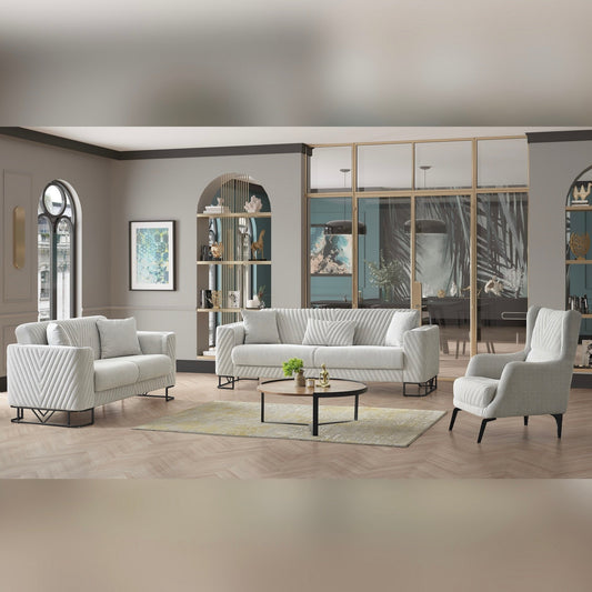 Turkish Elegance Sofa - Light Grey