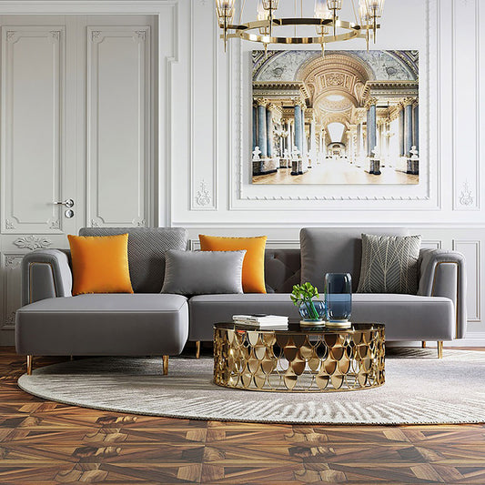 Cosmic Sectional Sofa Light Grey - Right Chaise