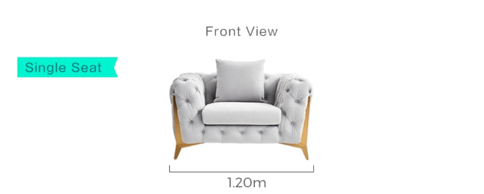 Palermo Chesterfield Style Couches – Armchair