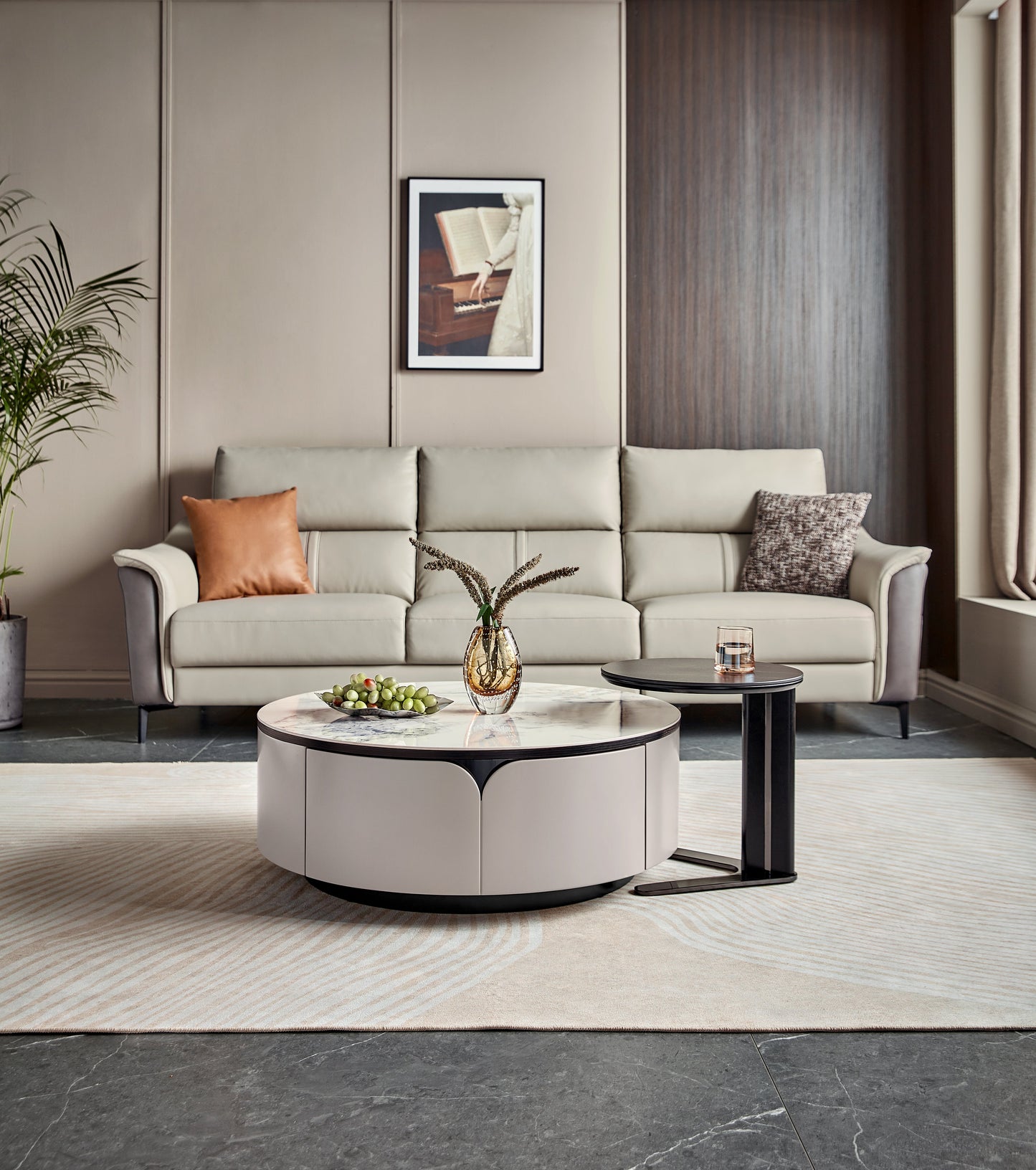 Gianni Faux Marble Tables And TV Unit (Price Per Item)