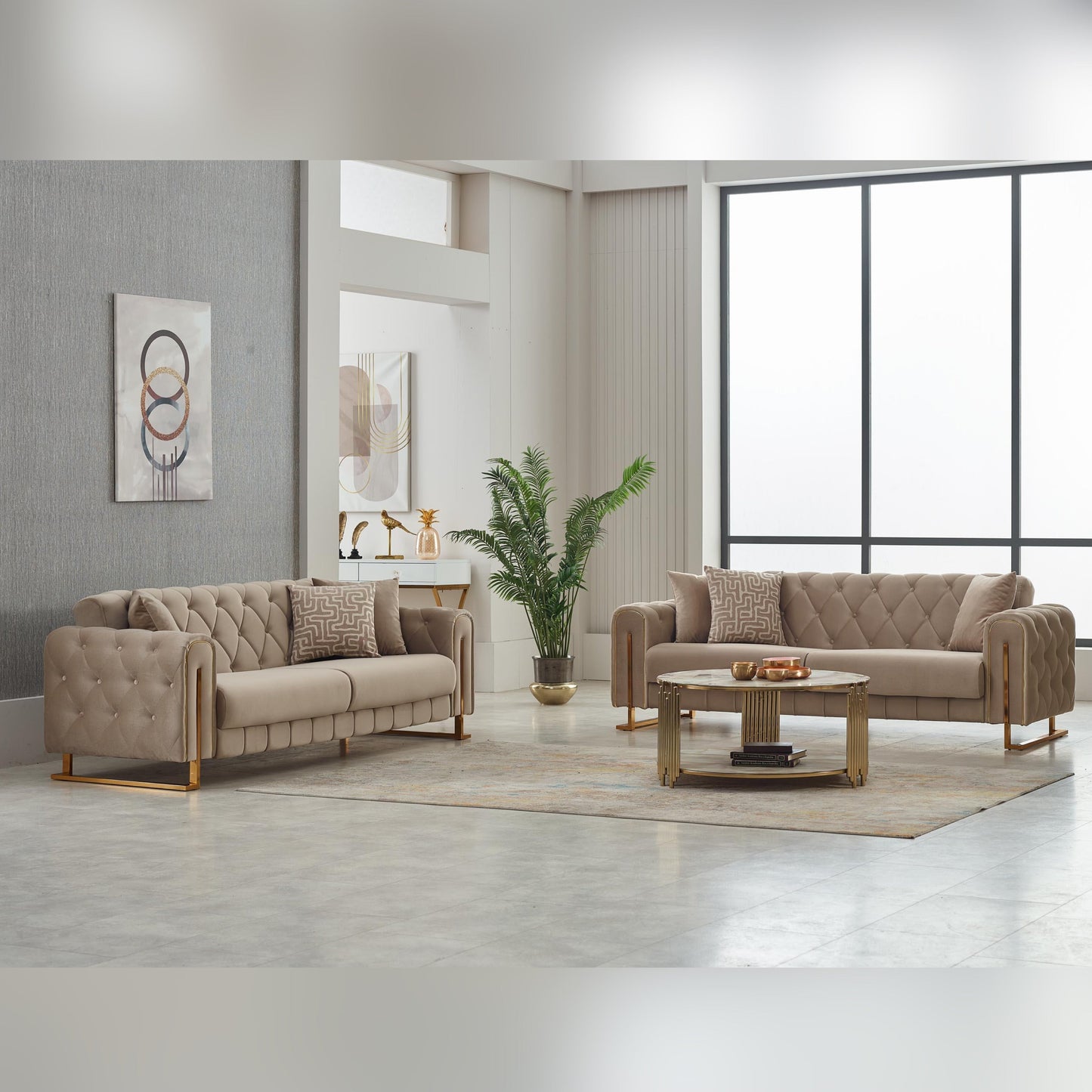 Turkish Puma Sofa - Beige