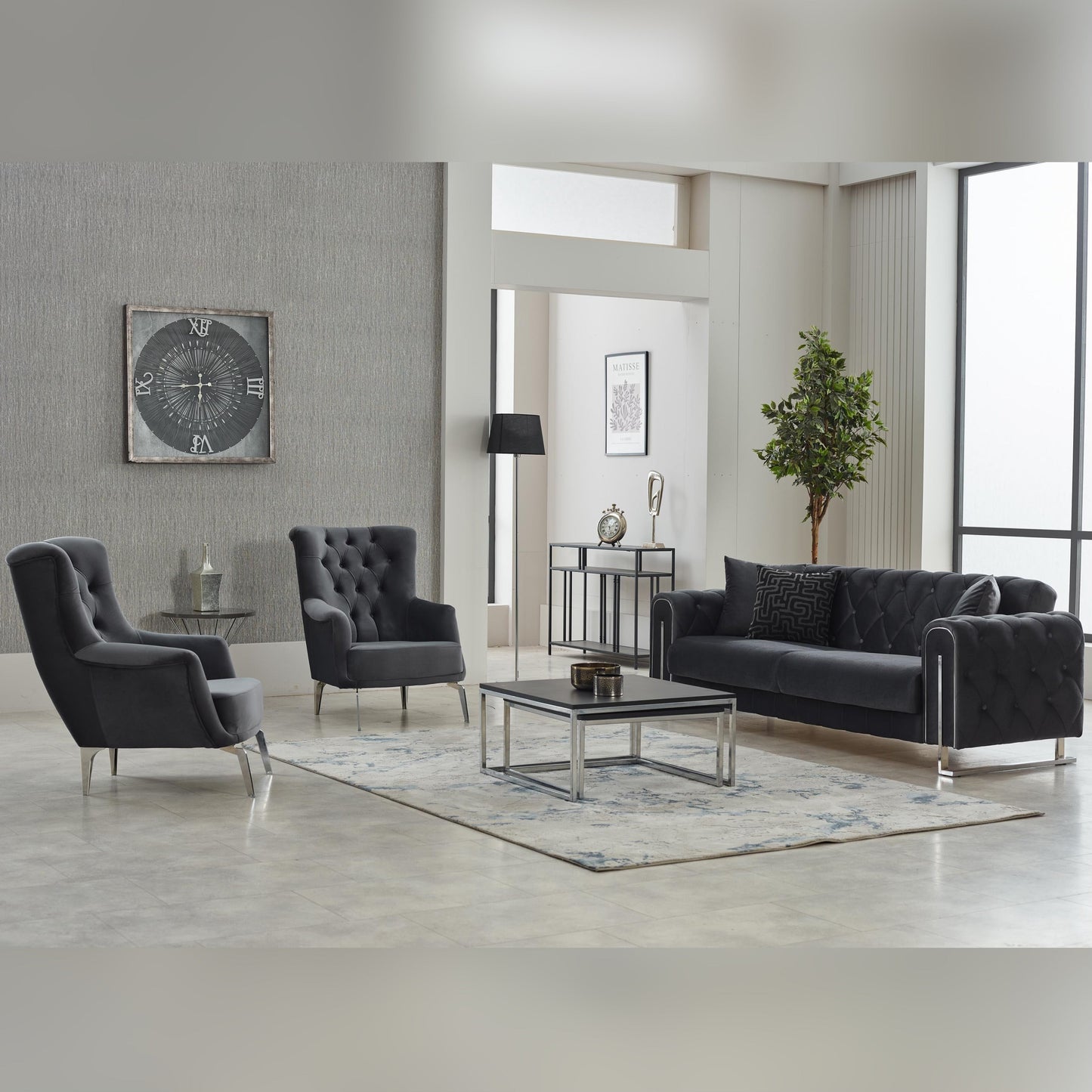 Turkish Puma Sofa - Grey